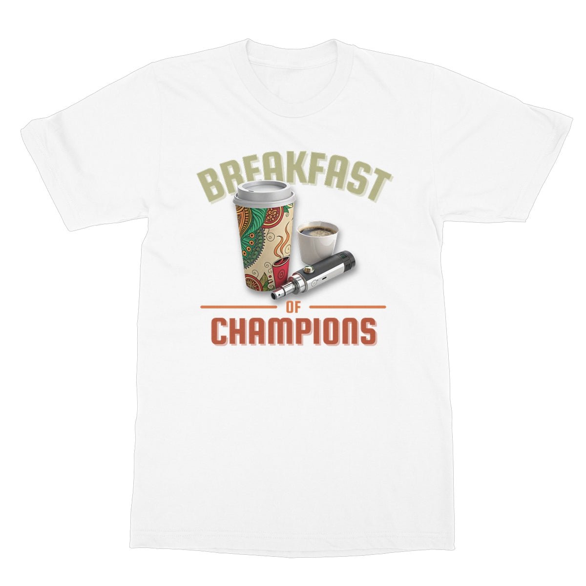 Breakfast Of Champions T-Shirt - White - funny t-shirt