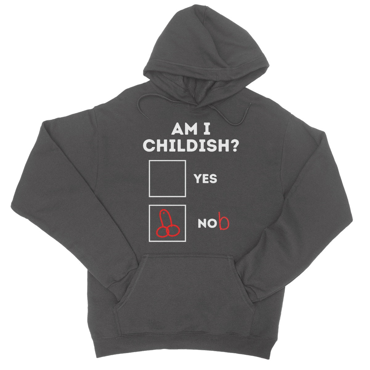 Am I Childish? Hoodie - Charcoal - Funny Hoodie