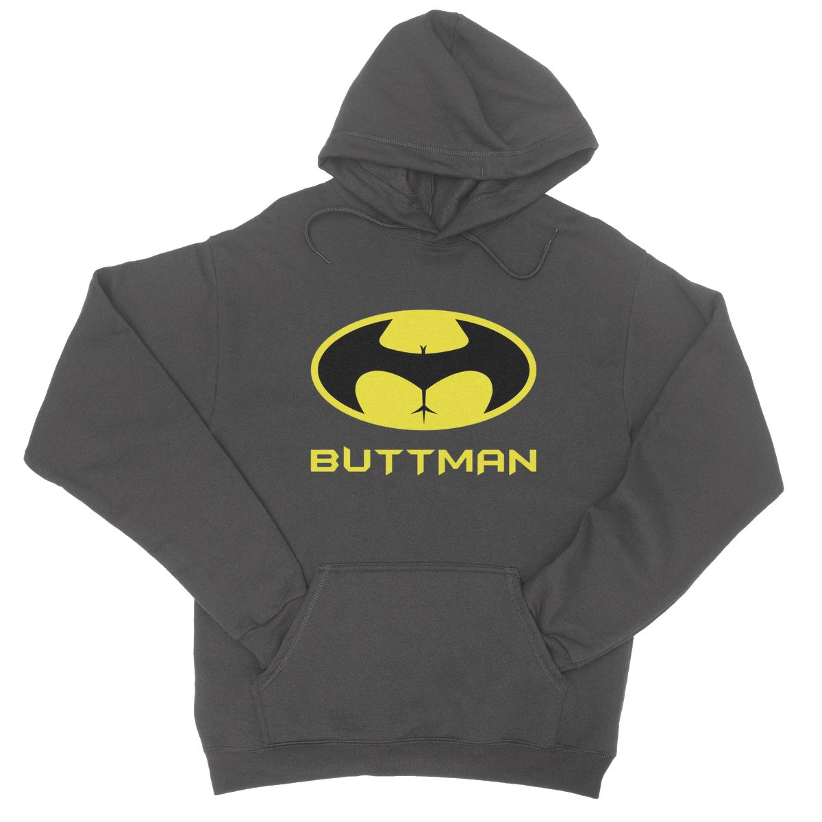 ButtMan Hoodie - Charcoal - Funny Hoodie