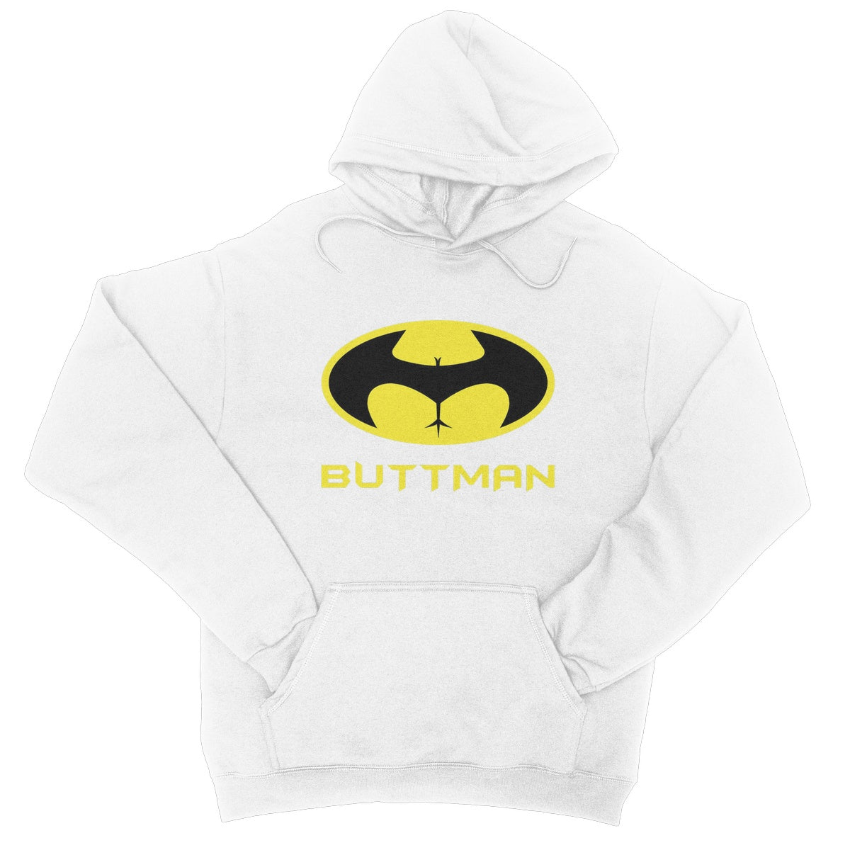 ButtMan Hoodie - Arctic White - Funny Hoodie