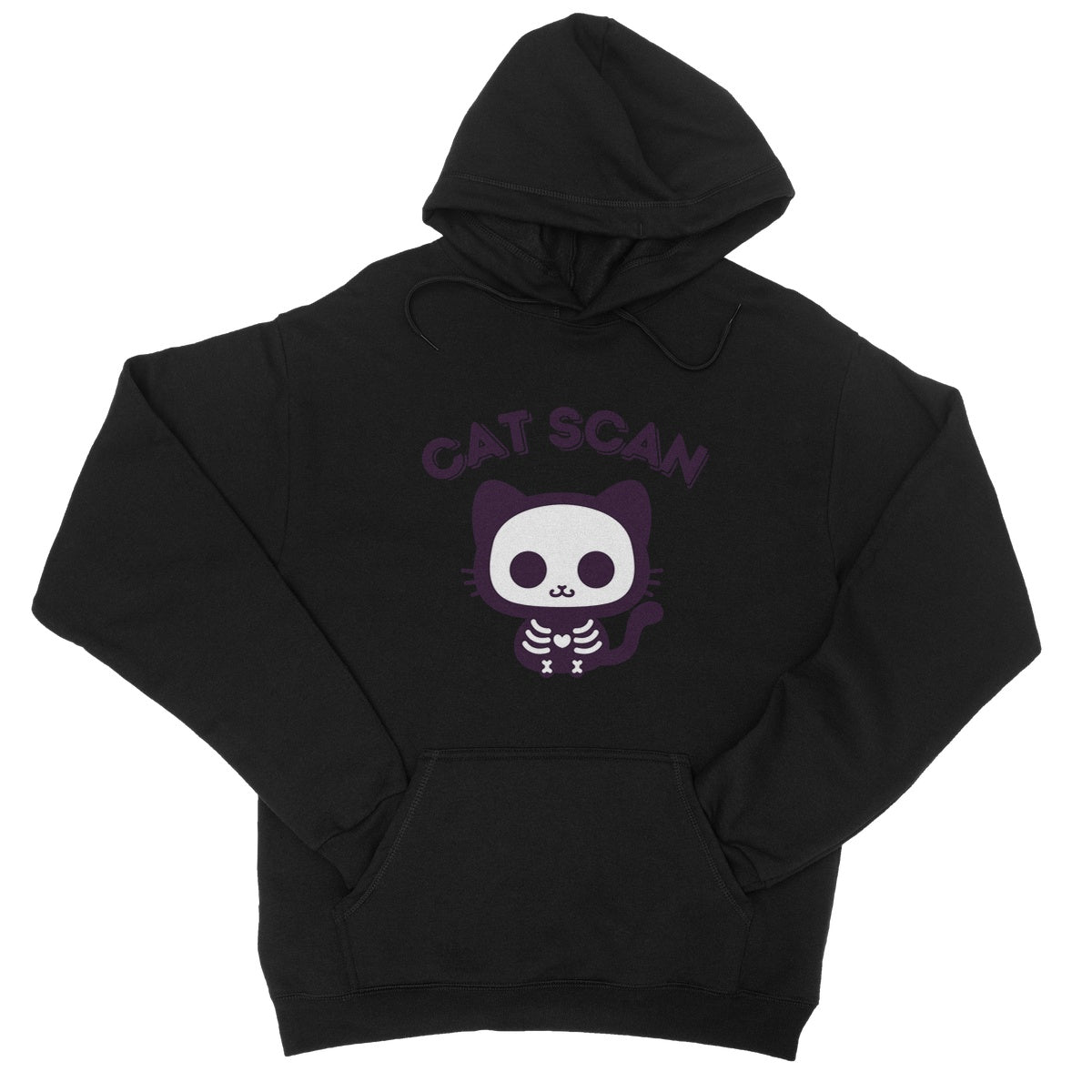 Cat Scan Hoodie - Jet Black - Funny Hoodie