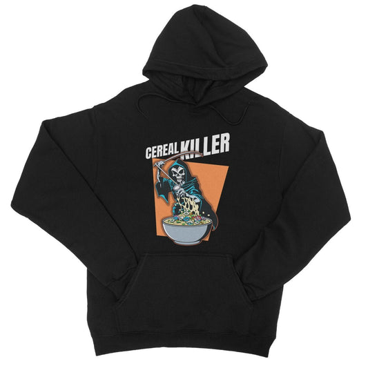 Cereal Killer Hoodie - Jet Black - Funny Hoodie