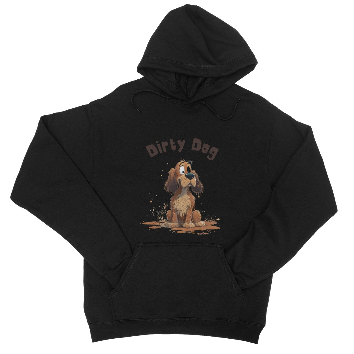 Dirty Dog Hoodie - Jet Black - Funny Hoodie