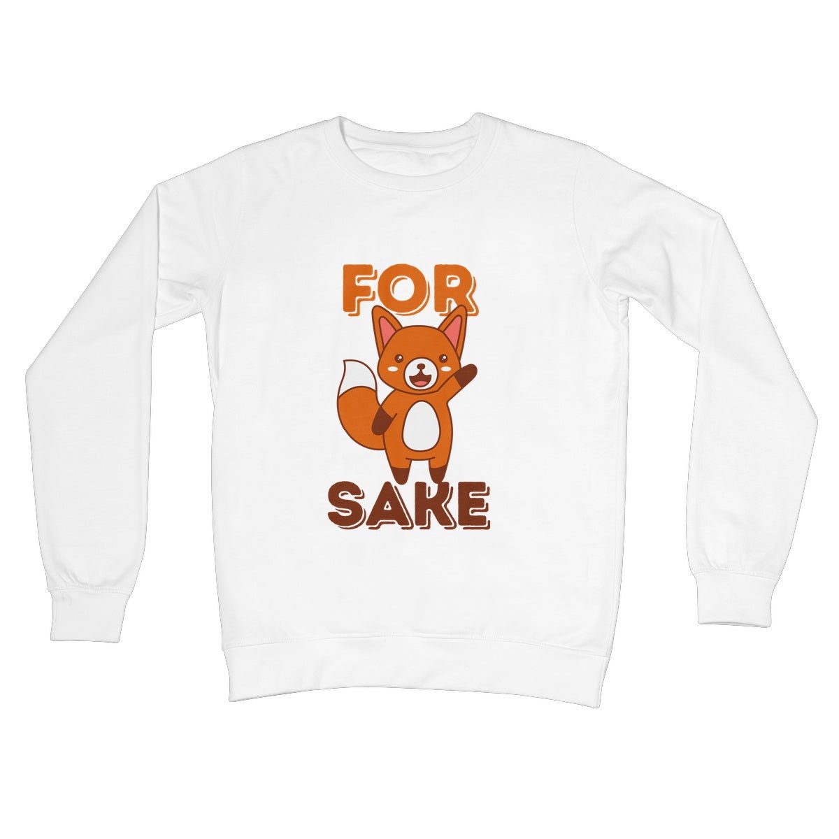For Fox Sake Jumper - Arctic White - Funny Jumper
