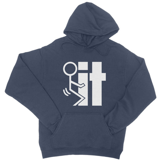 Fuck It Hoodie - Oxford Navy - Funny Hoodie