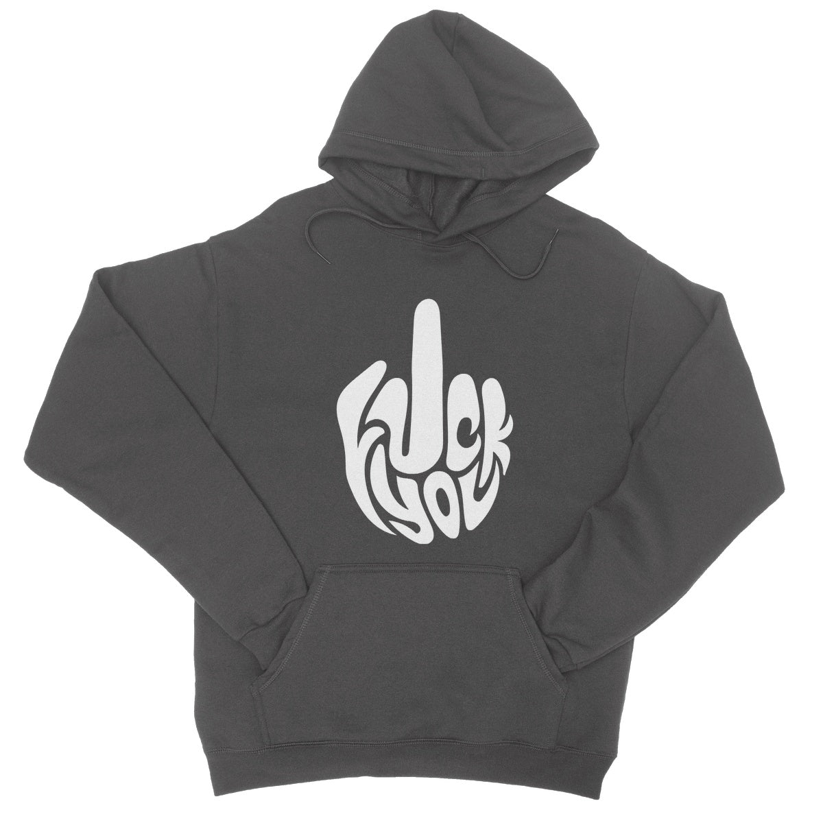 Fuck You Hoodie - Charcoal - Funny Hoodie