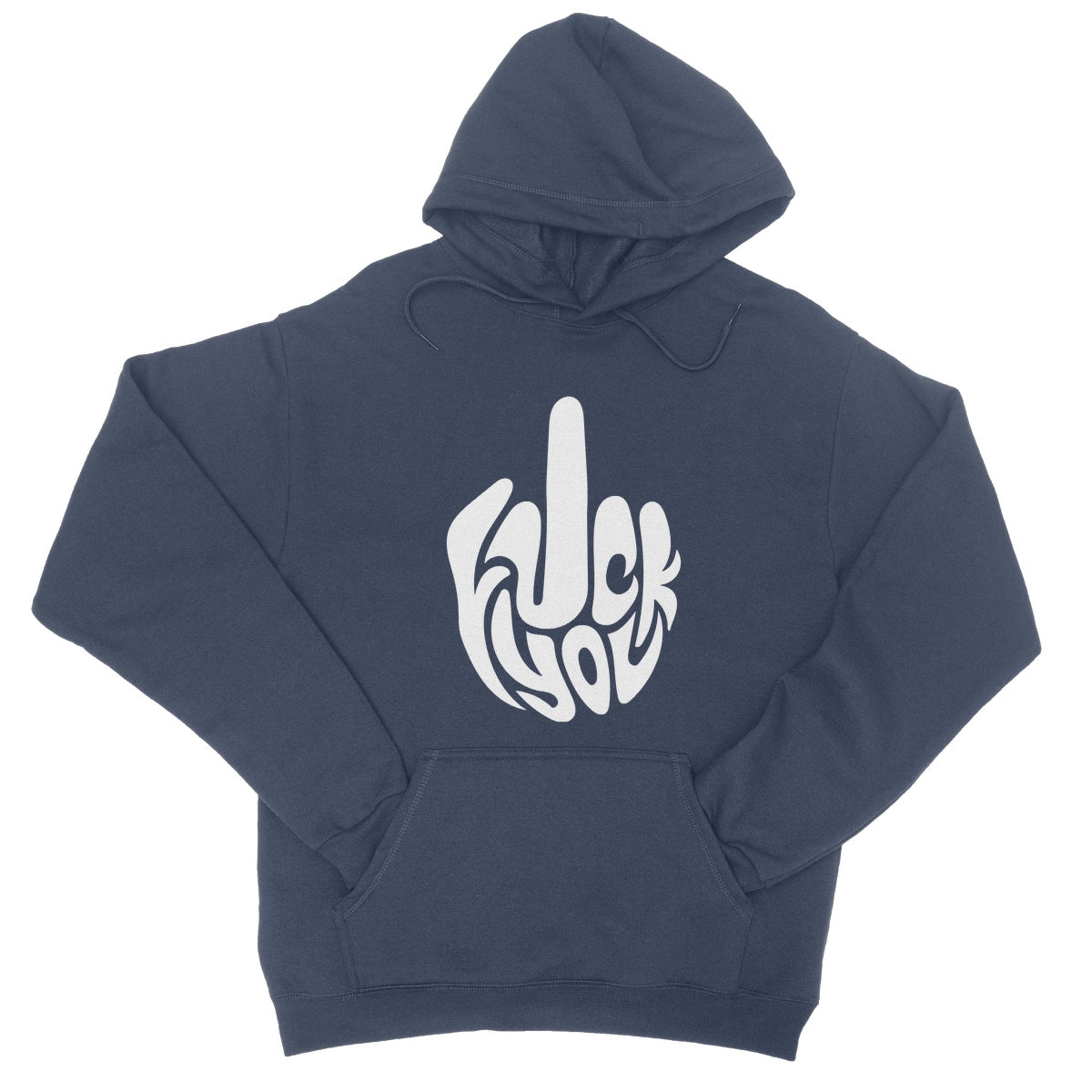 Fuck You Hoodie - Oxford Navy - Funny Hoodie
