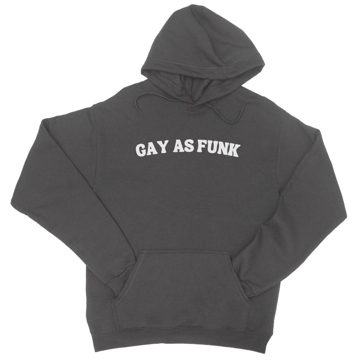 Gay As Funk Hoodie - Charcoal - Funny Hoodie