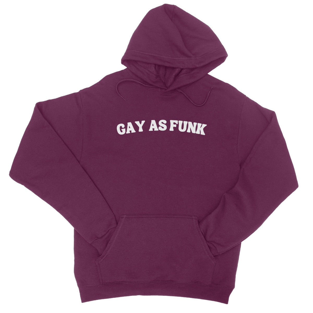 Gay As Funk Hoodie - Burgundy - Funny Hoodie