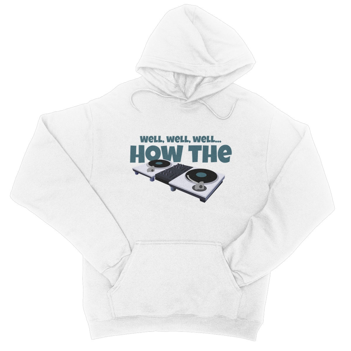 How The Turntables Hoodie - Arctic White - Funny Hoodie
