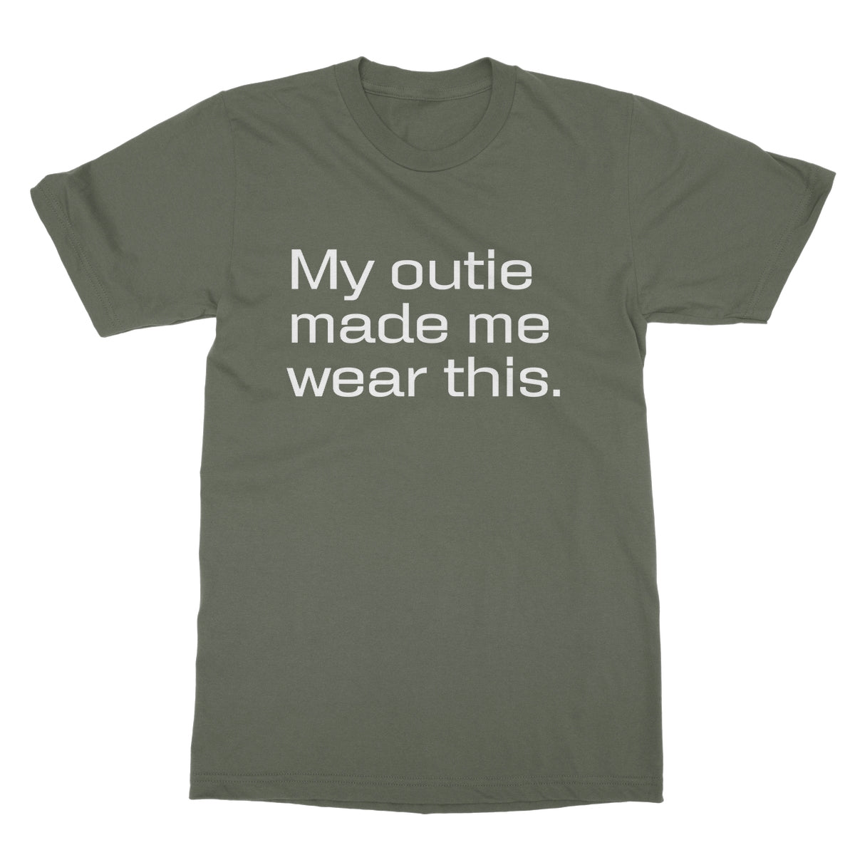 My Outie Made Me Wear This T-Shirt - Military Green - funny t-shirt