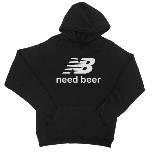 Need Beer Hoodie - Jet Black - Funny Hoodie