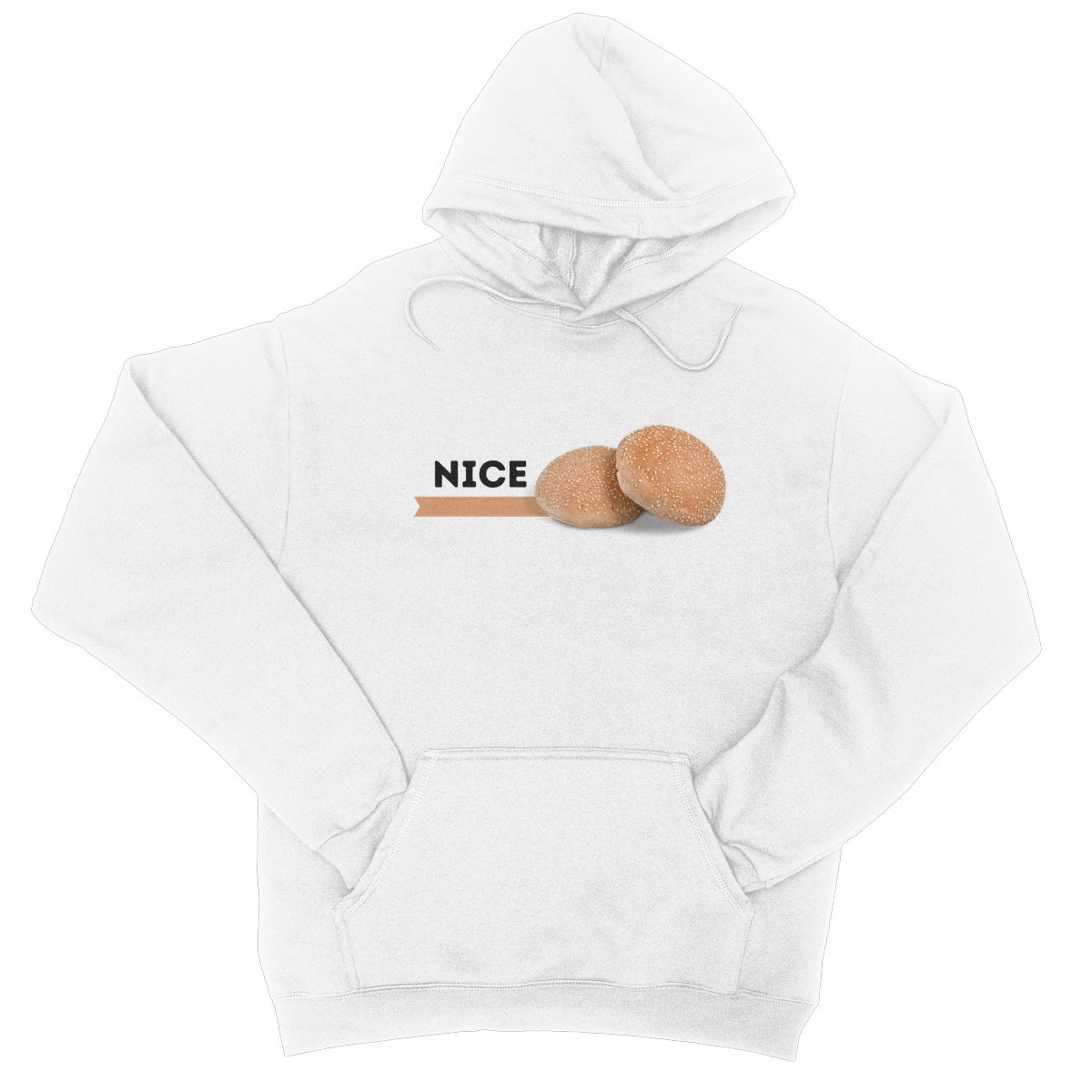 Nice Buns Hoodie - Arctic White - Funny Hoodie