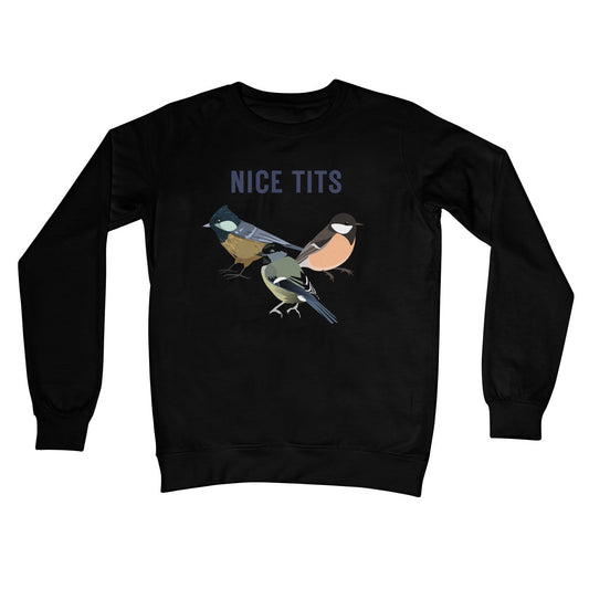 Nice Tits Jumper - Jet Black - Funny Jumper
