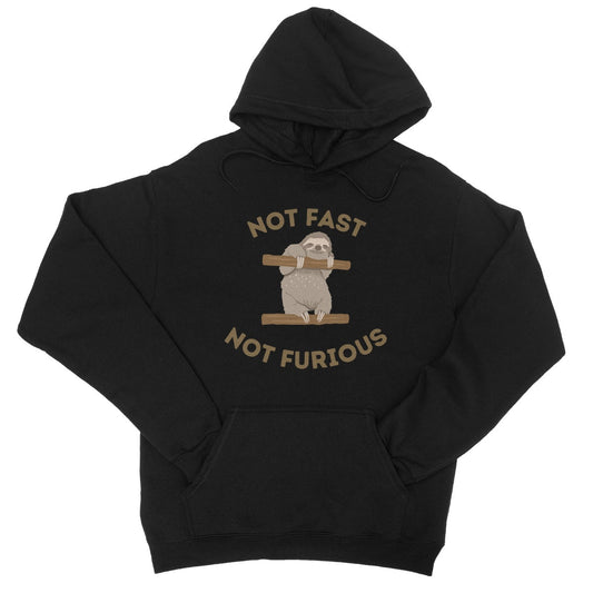Not Fast, Not Furious Hoodie - Jet Black - Funny Hoodie