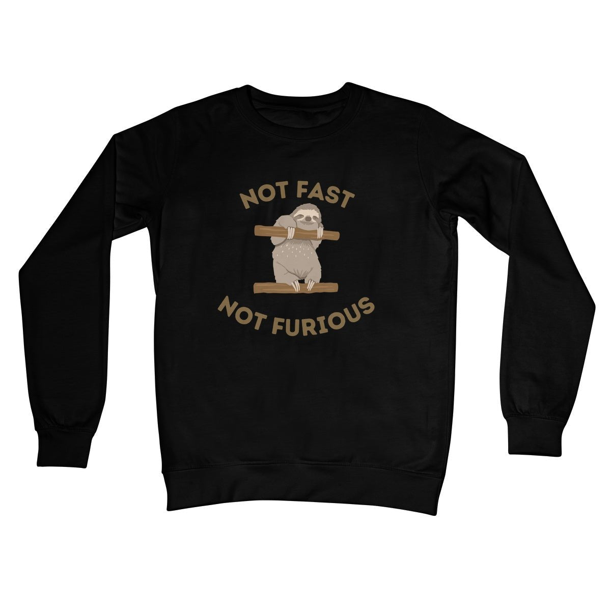 Not Fast, Not Furious Jumper - Jet Black - Funny Jumper
