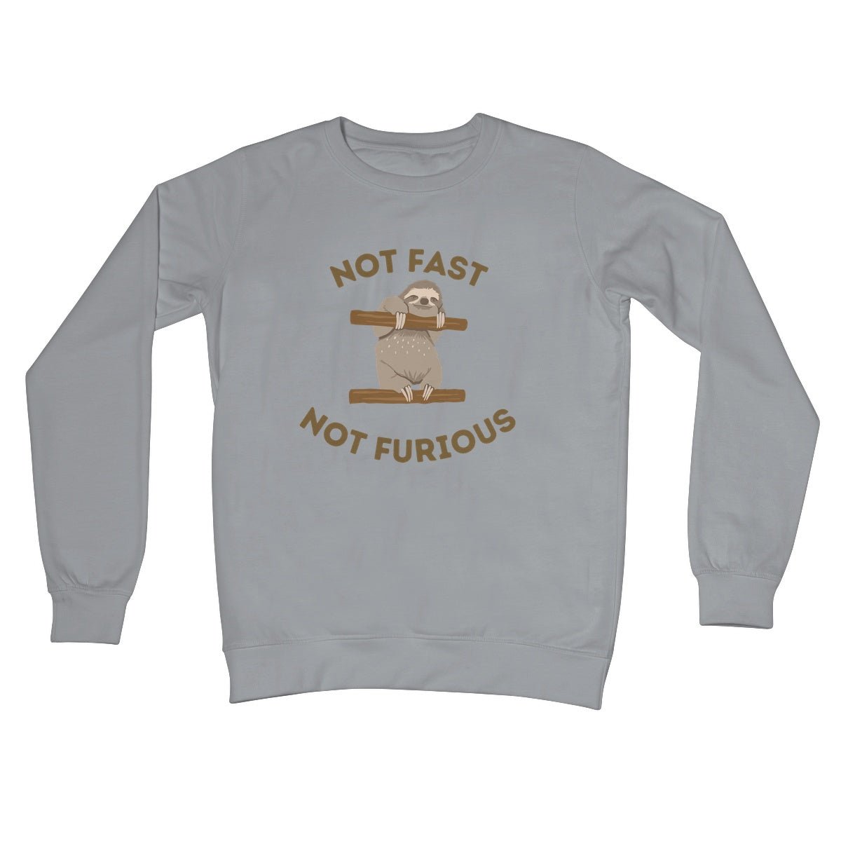 Not Fast, Not Furious Jumper - Steel Grey - Funny Jumper