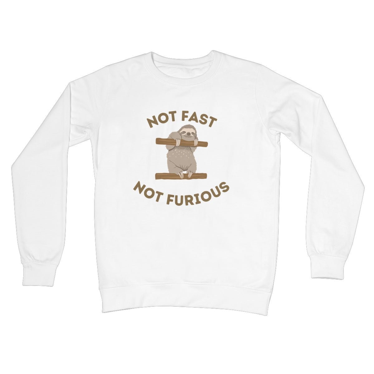 Not Fast, Not Furious Jumper - Arctic White - Funny Jumper