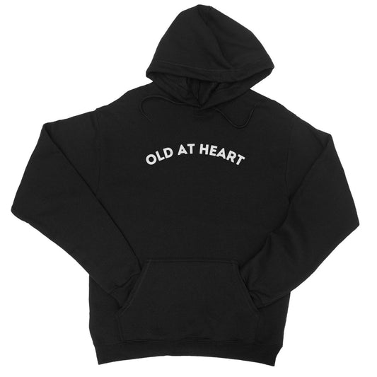 Old At Heart Hoodie - Jet Black - Funny Hoodie