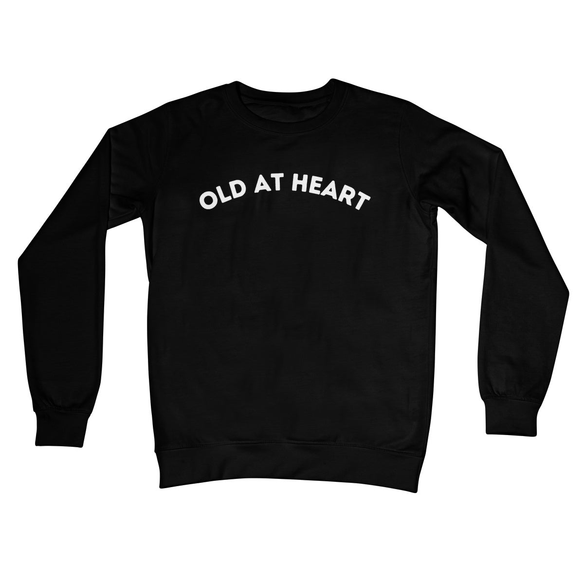 Old At Heart Jumper - Jet Black - Funny Jumper
