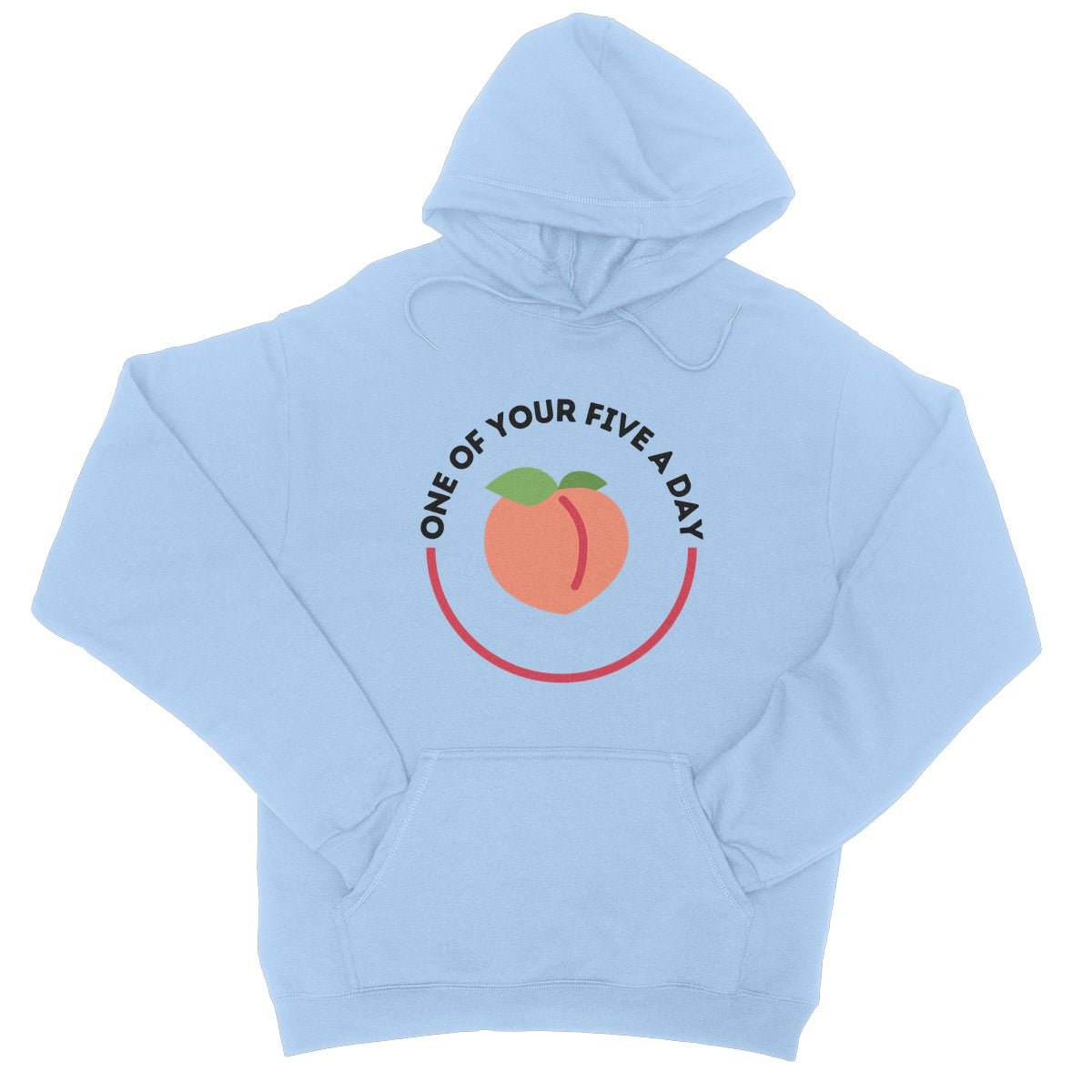 One Of Your Five A Day Hoodie - Sky Blue - Funny Hoodie