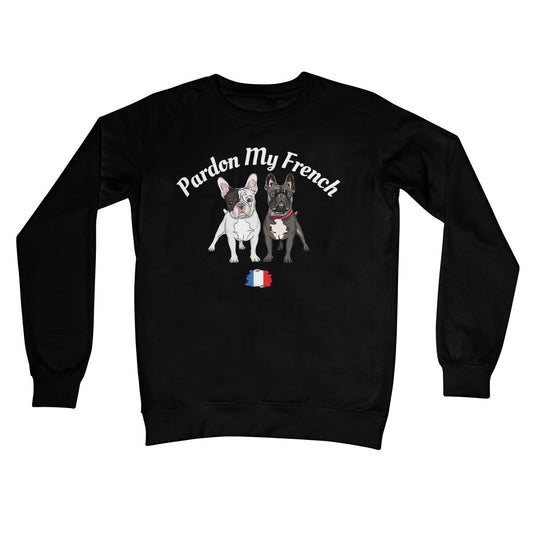 Pardon My French Jumper - Jet Black - Funny Jumper
