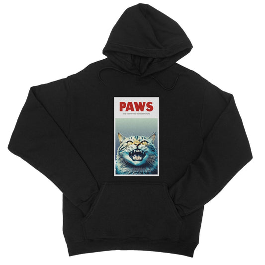 Paws Hoodie - Jet Black - Funny Hoodie