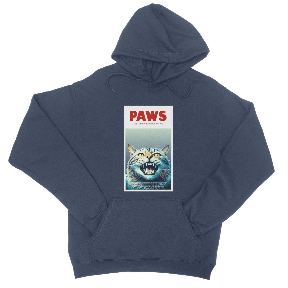 Paws Hoodie - Oxford Navy - Funny Hoodie