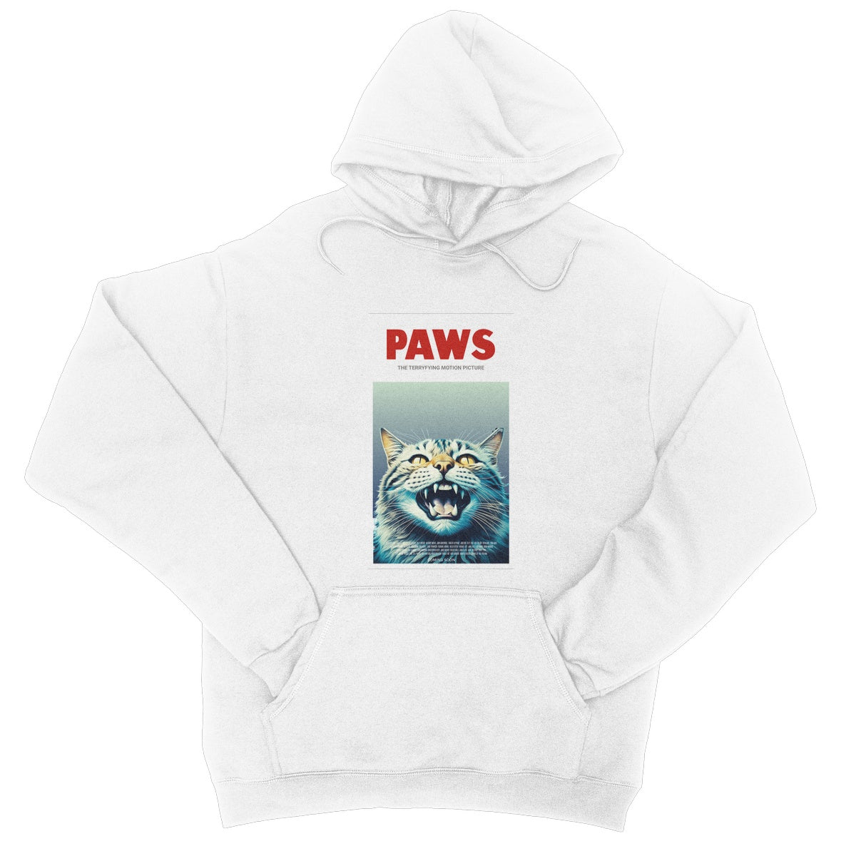 Paws Hoodie - Arctic White - Funny Hoodie