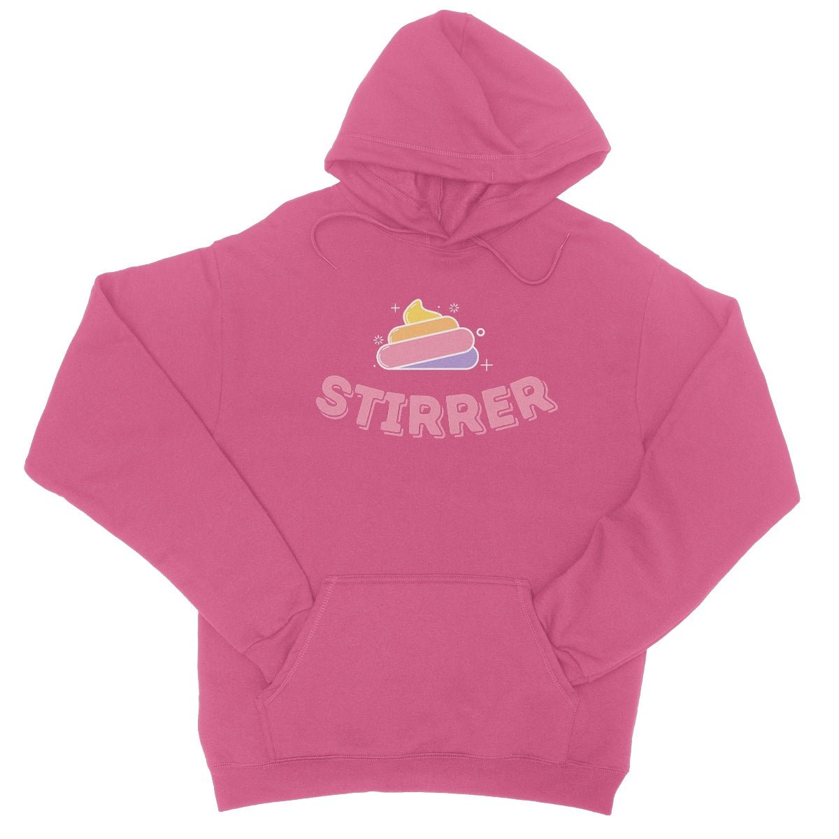 Sh*t Stirrer Hoodie - Hot Pink - Funny Hoodie