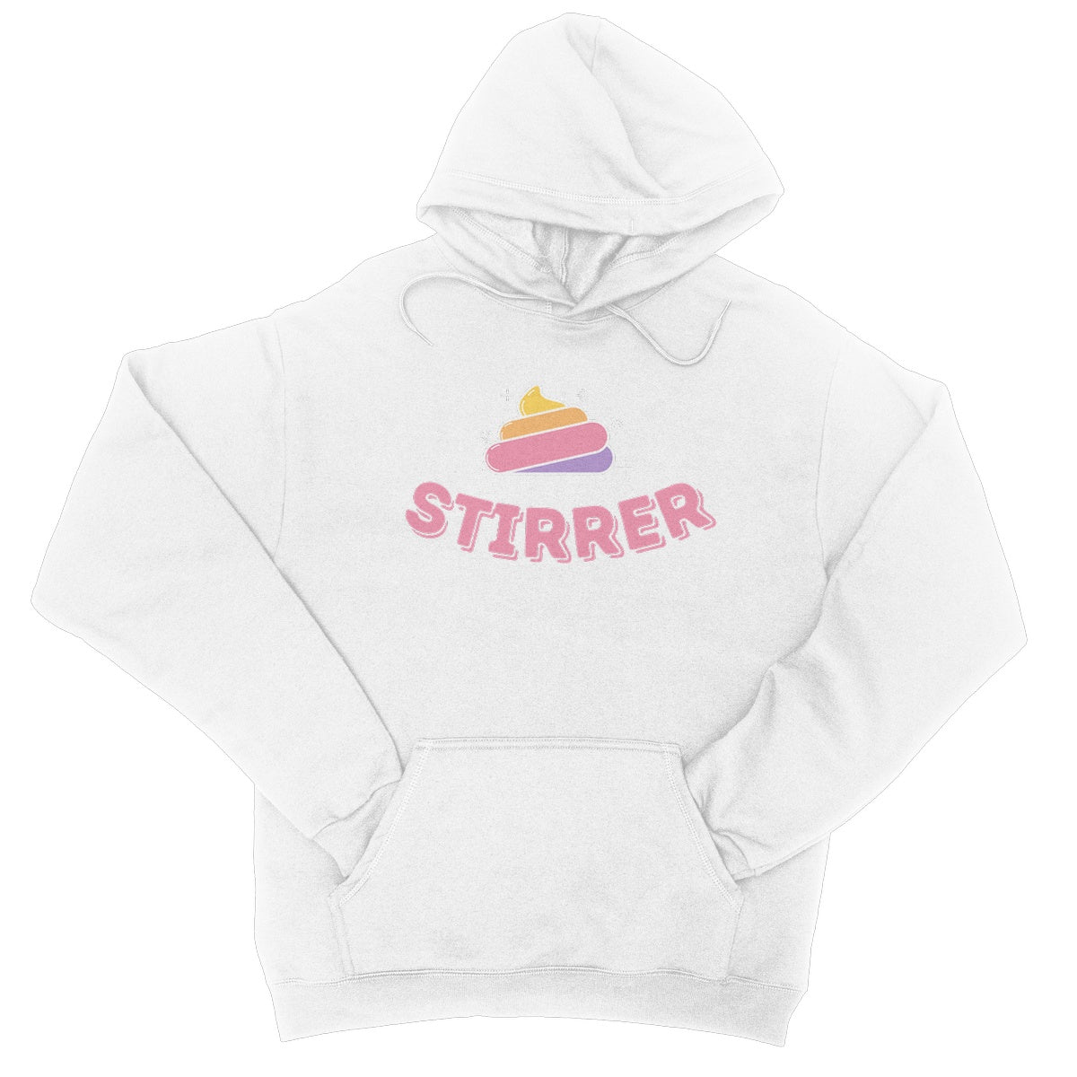Sh*t Stirrer Hoodie - Arctic White - Funny Hoodie
