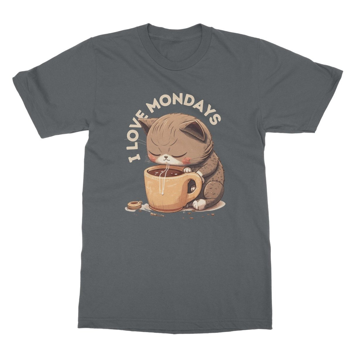 I Love Mondays T-Shirt - Charcoal - Funny T-Shirt