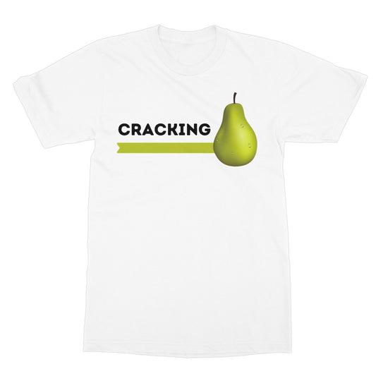 Cracking Pear T-Shirt - White - Funny T-Shirt