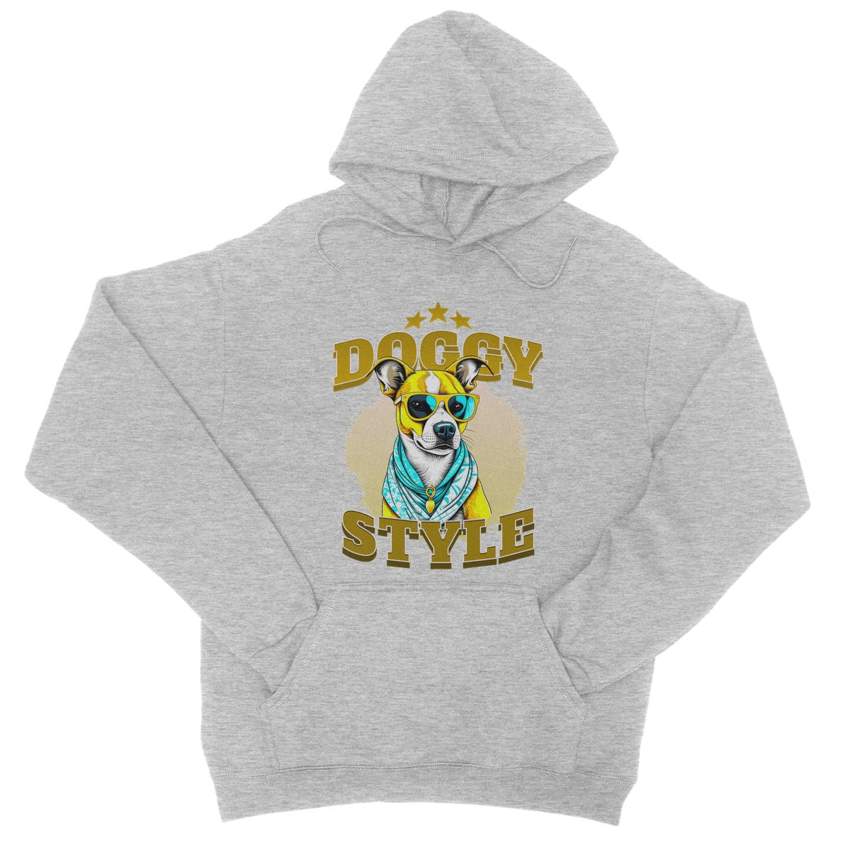 Doggy Style Hoodie - Heather Grey - Funny Hoodie