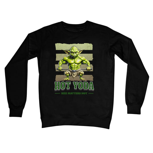 Hot Yoda Jumper - Jet Black - Funny Jumper