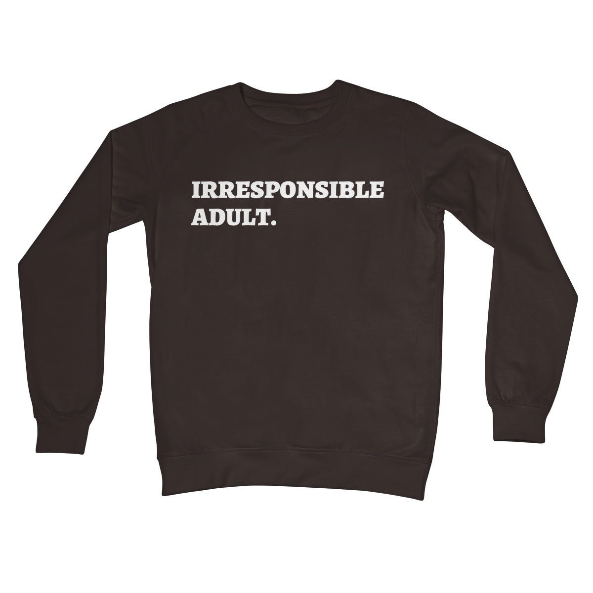 Irresponsible Adult Jumper - Hot Chocolate - Funny Jumper