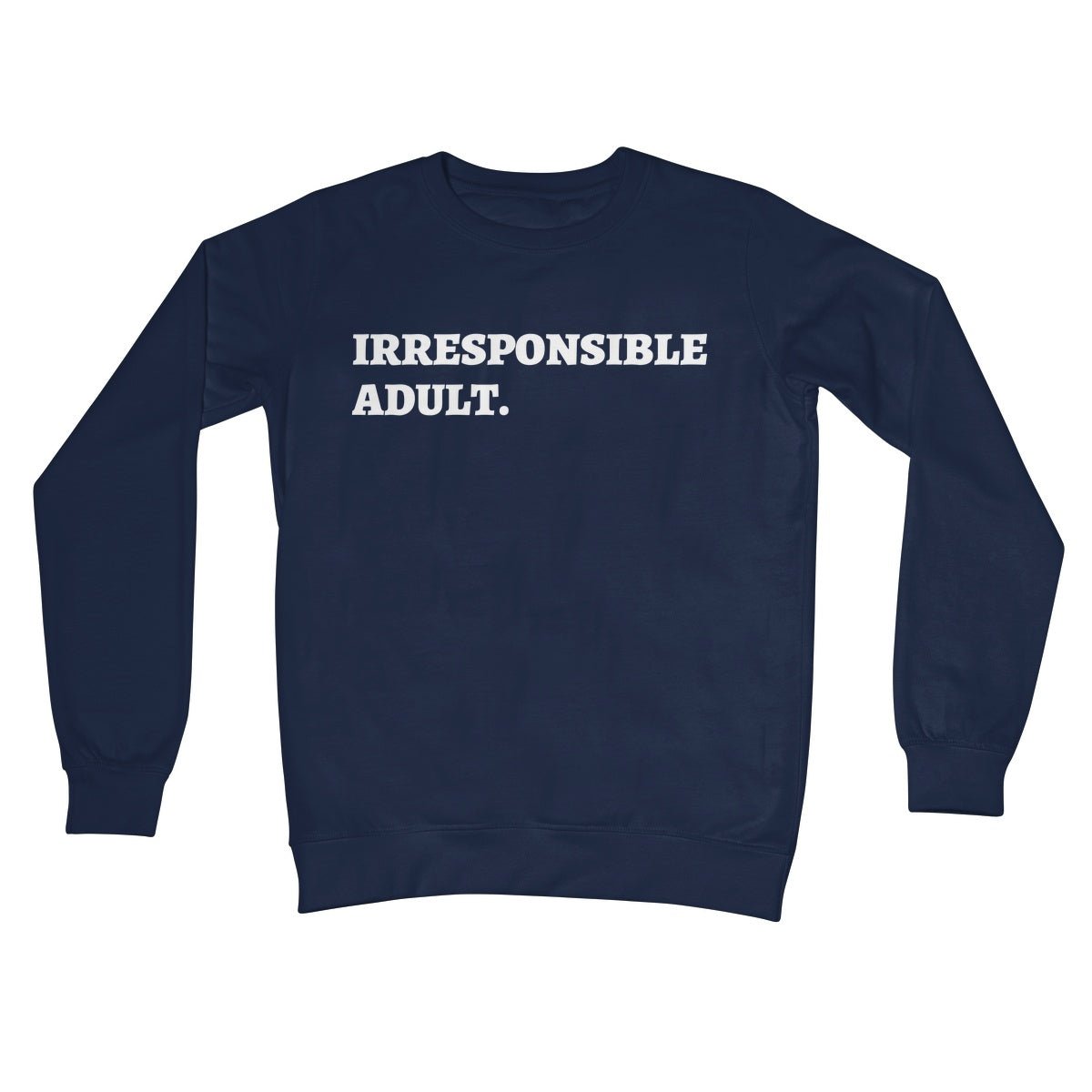 Irresponsible Adult Jumper - Oxford Navy - Funny Jumper
