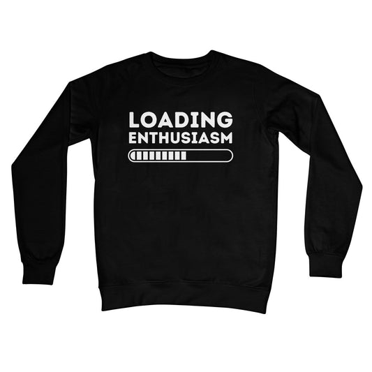 Loading Enthusiasm Jumper - Jet Black - Funny Jumper