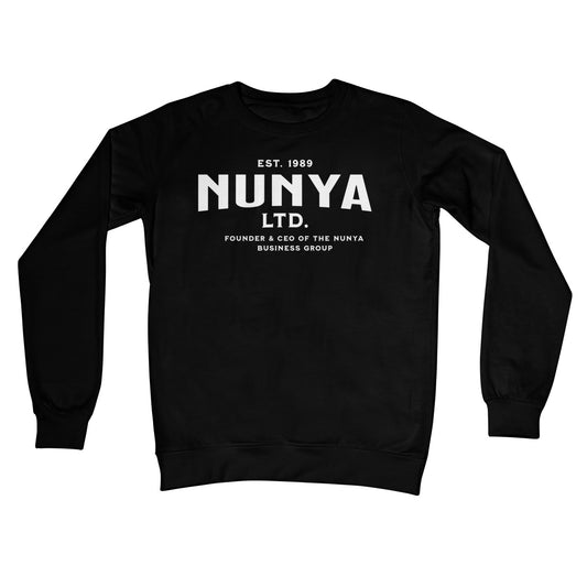 Nunya Business Jumper - Jet Black - Funny Jumper