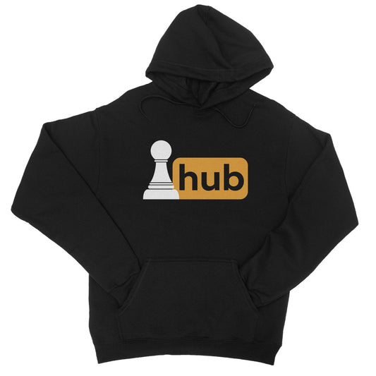 Pawn Hub Hoodie - Jet Black - Funny Hoodie