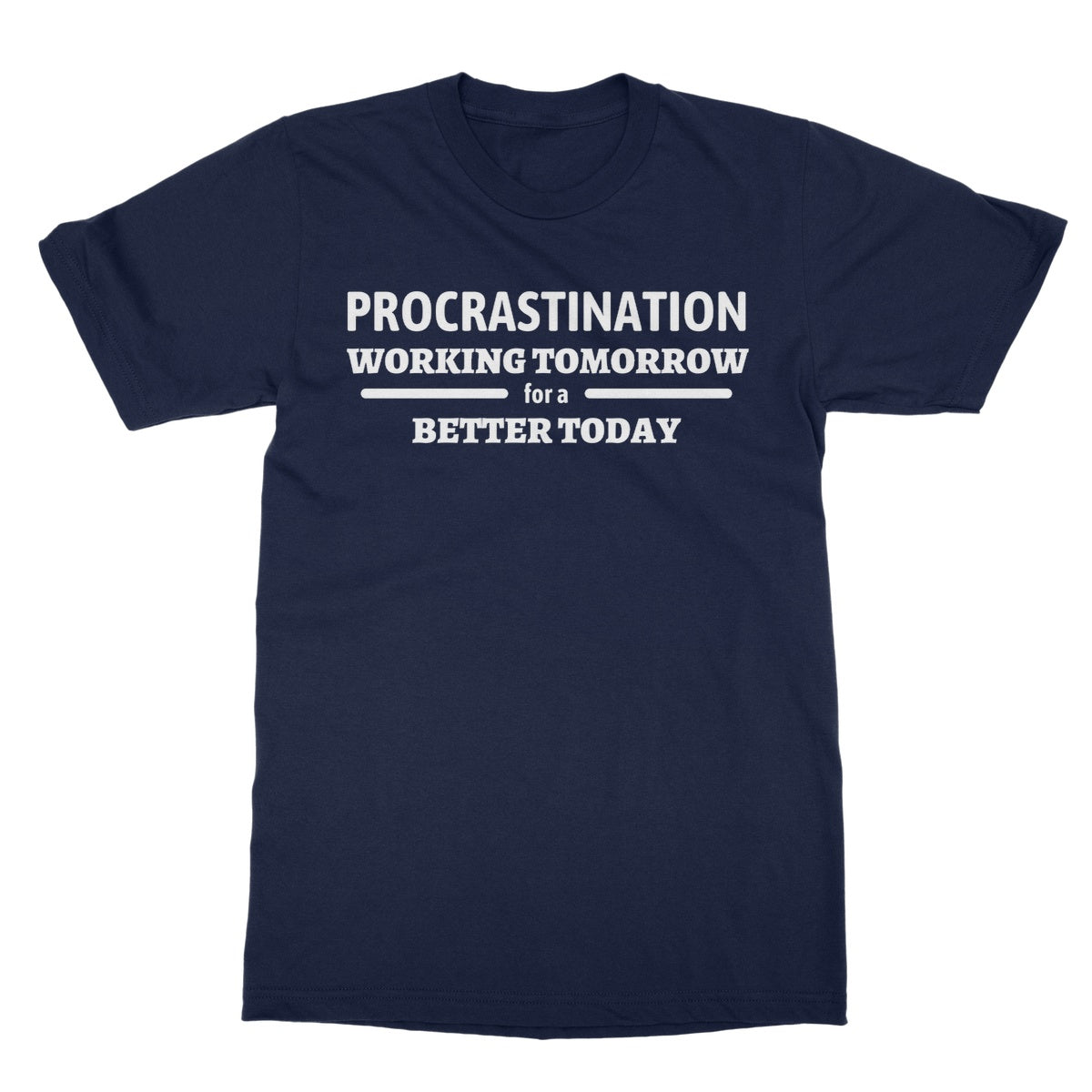 Procrastination T-Shirt - Navy - Funny T-Shirt