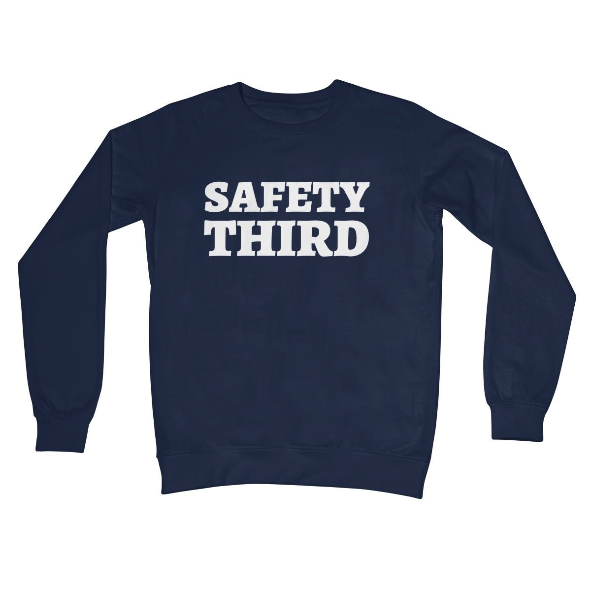 Safety Third Jumper - Oxford Navy - Funny Jumper