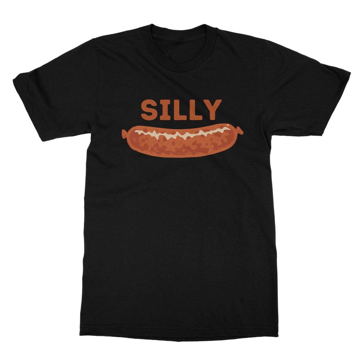 Silly Sausage T-Shirt - Black - Funny T-Shirt