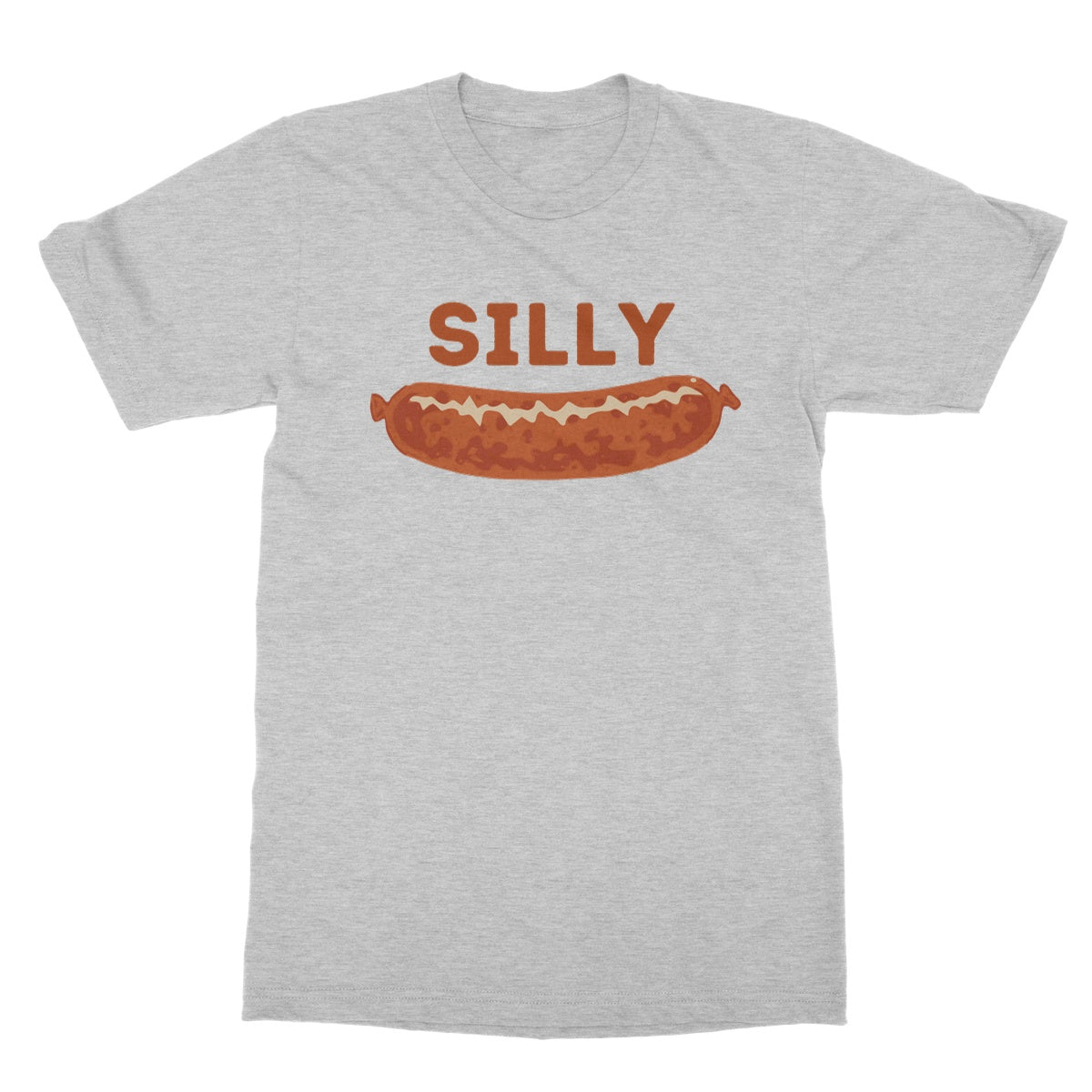 Silly Sausage T-Shirt - Sport Grey - Funny T-Shirt