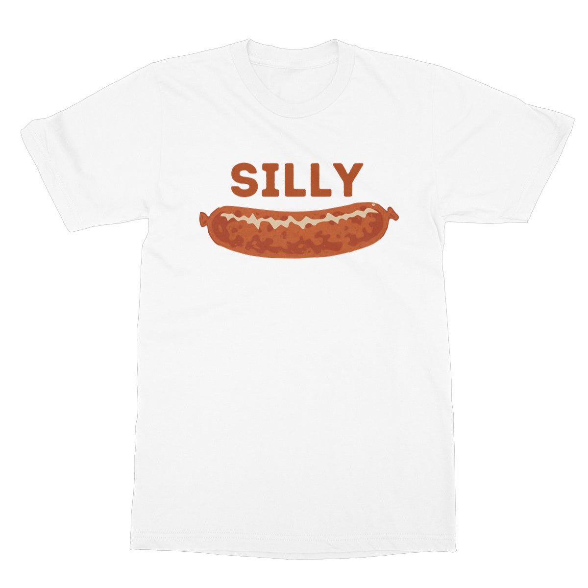 Silly Sausage T-Shirt - White - Funny T-Shirt