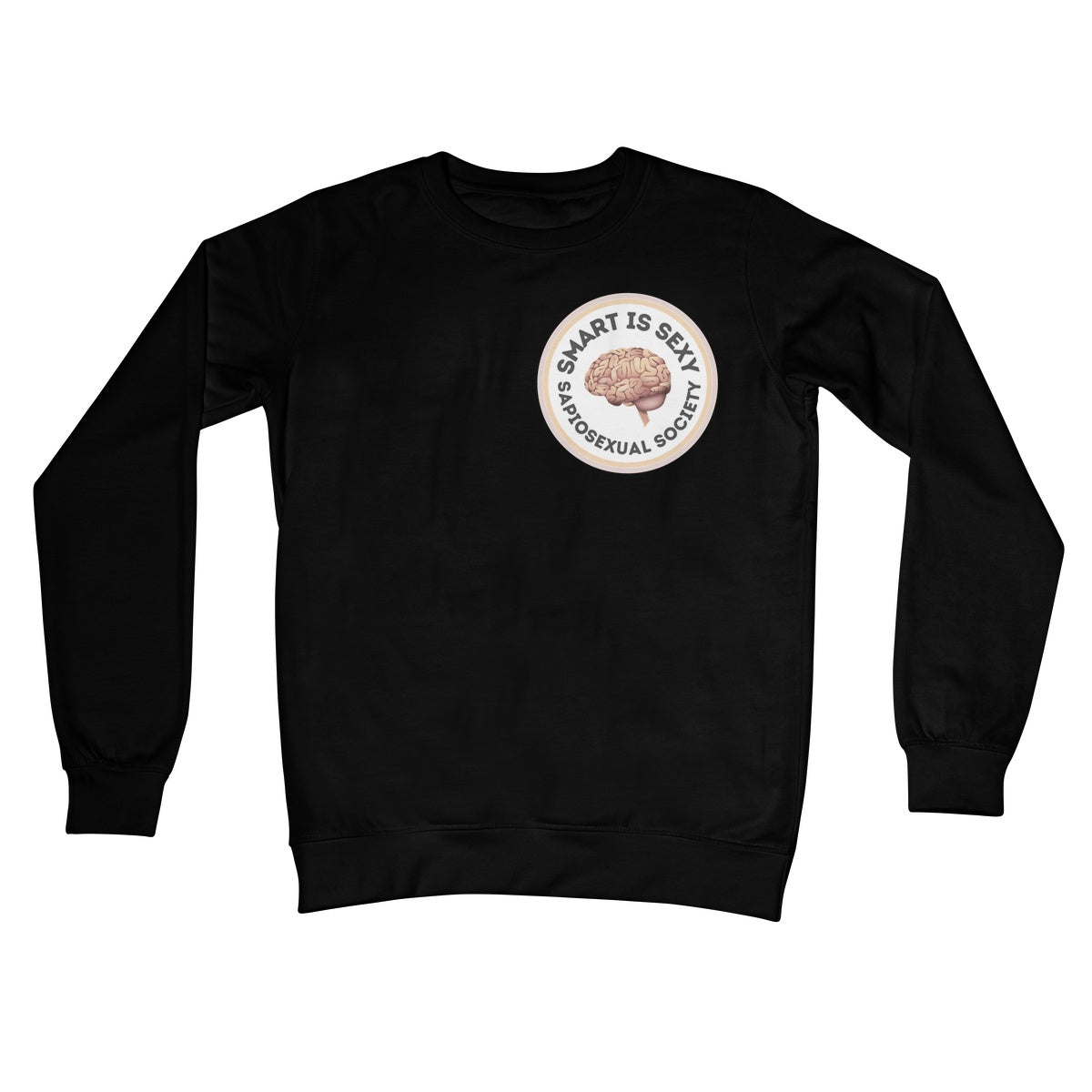 Smart Is Sexy Jumper - Jet Black - Funny Jumper
