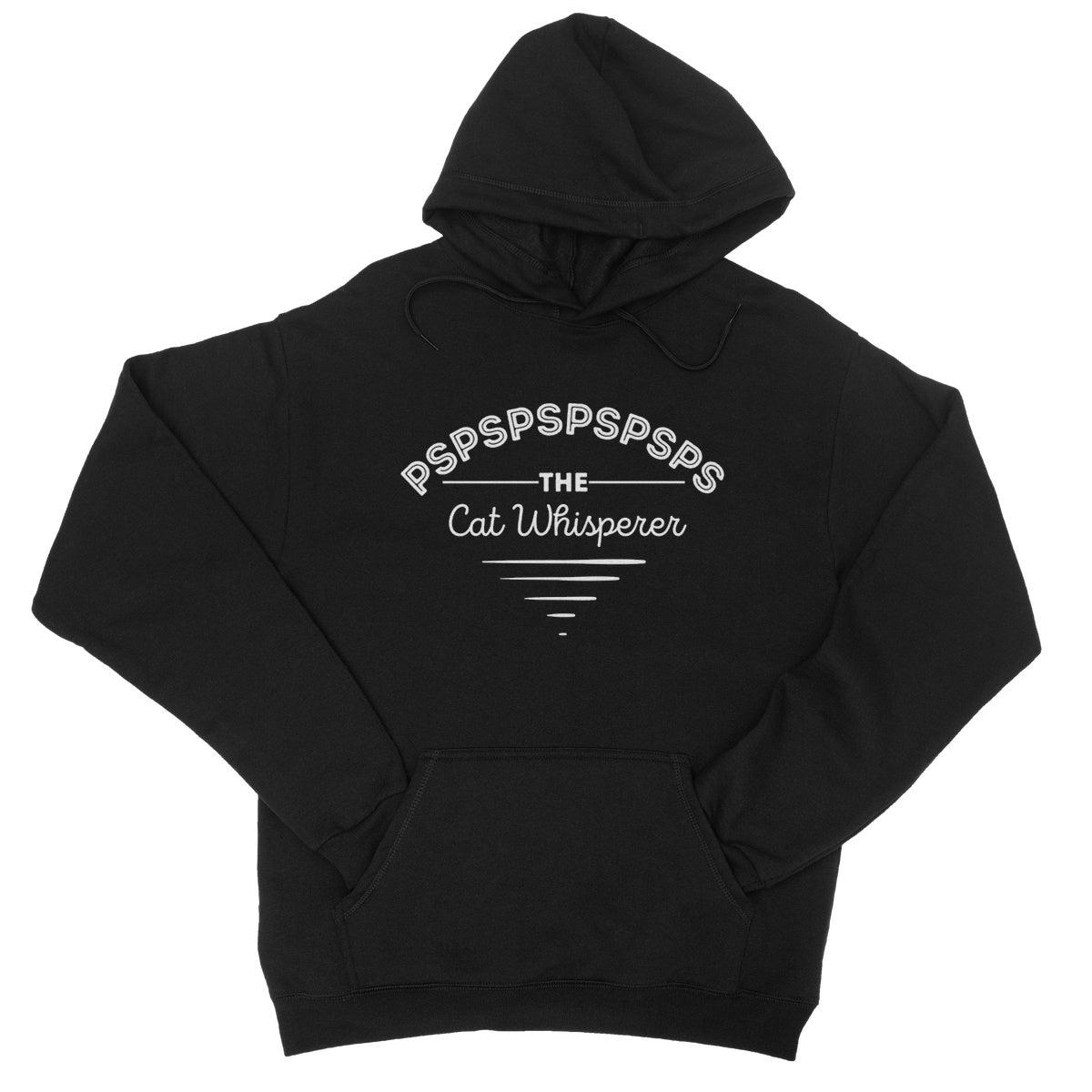 The Cat Whisperer Hoodie - Jet Black - Funny Hoodie