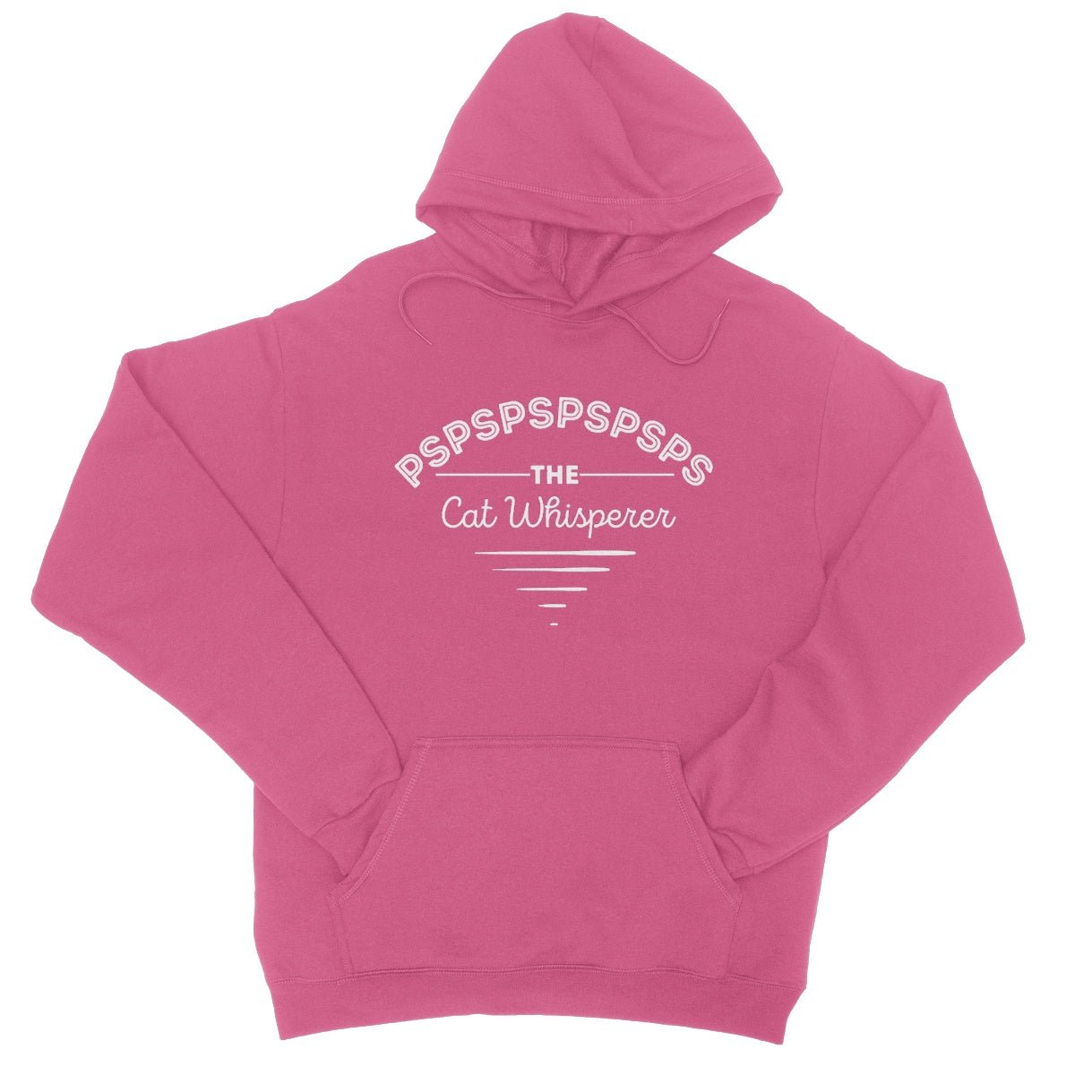 The Cat Whisperer Hoodie - Hot Pink - Funny Hoodie
