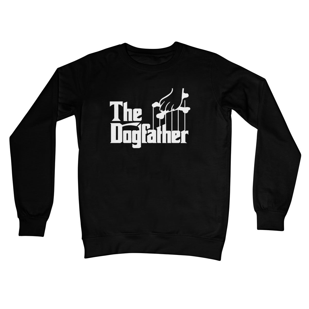 The Dogfather Jumper - Jet Black - Funny Jumper