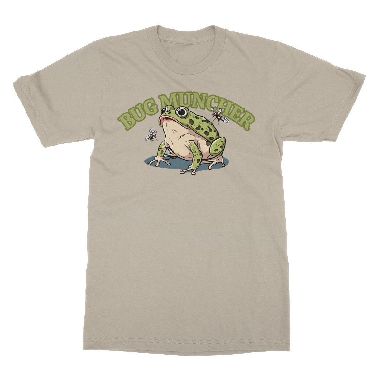 bug muncher t shirt sand